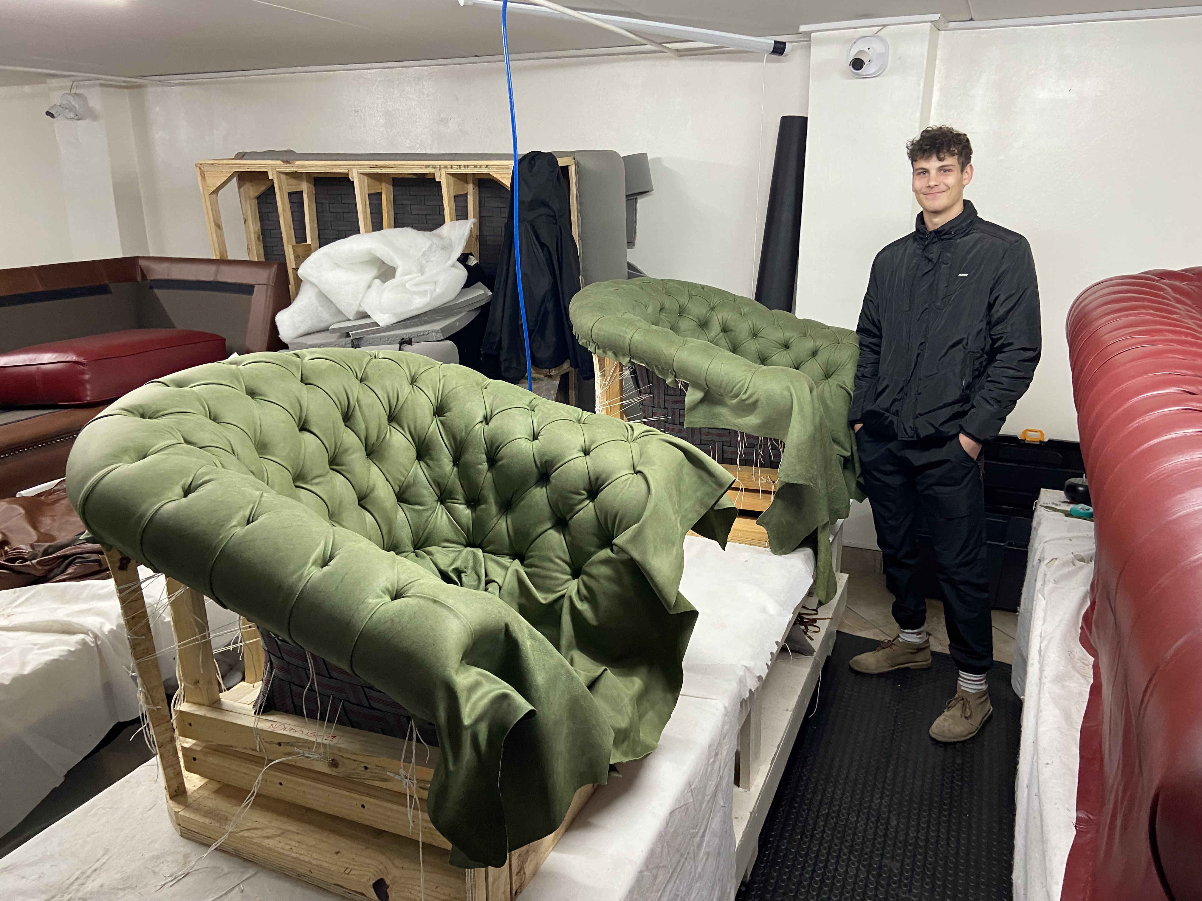 family business | making chesterfiled tub chairs